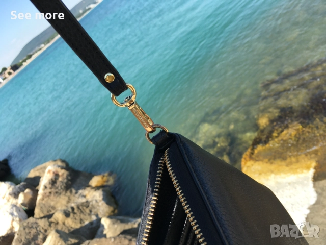 Дамски портфейл от естествена кожа  Michael Kors, снимка 10 - Портфейли, портмонета - 52073526