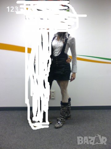 Интересен марков сукман Diеsel, в комплект с блестящи чорапи, снимка 7 - Сукмани - 39915833