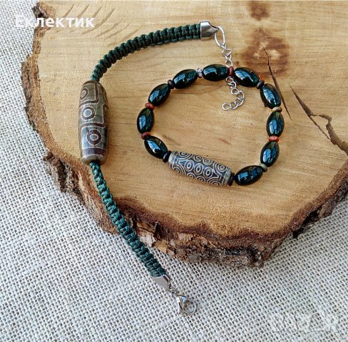 Гривни с Дзи мъниста -- 21 и 9 очи., снимка 5 - Гривни - 39181263