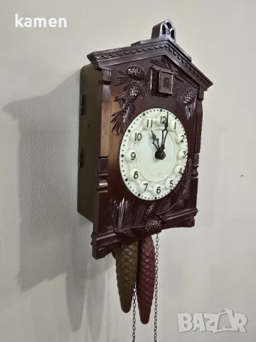 Часовник с кукувица Маяк, снимка 4 - Антикварни и старинни предмети - 51170934