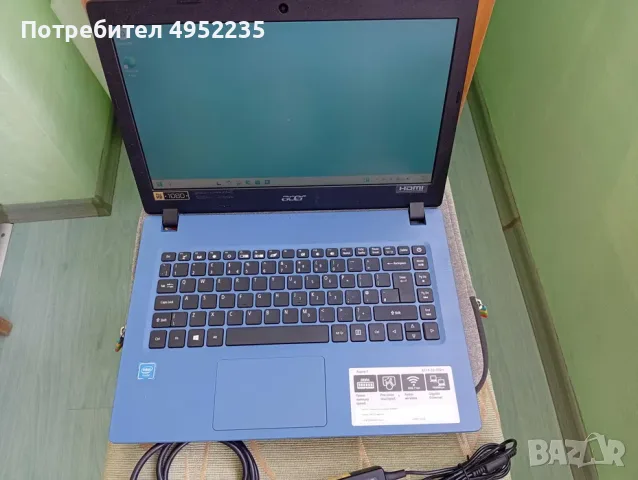 Acer aspire 1/intel celeron n4000/14"/RAM 4GB/eMMC 64GB/full HD лаптоп, ноутбук