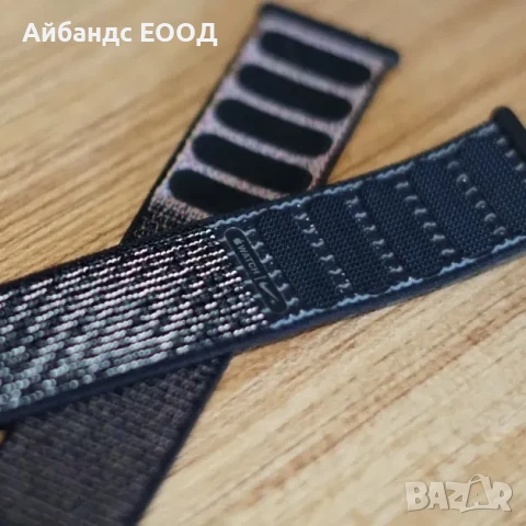 Текстилни каишки с велкро Nylon Recycled за Apple Watch ULTRA/SE/10/9, снимка 4 - Каишки за часовници - 51378310
