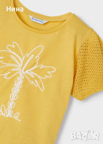 Mayoral блуза/ комбинирана тениска Better Cotton за момиче, снимка 2 - Детски тениски и потници - 49149166