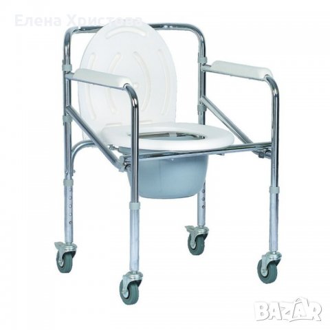 Тоалетен стол с колелца, снимка 1 - Тоалетни столове - 36662740