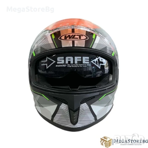 Каска за мотор 108 - размер S - Matt Black/Green, снимка 2 - Аксесоари и консумативи - 50576724