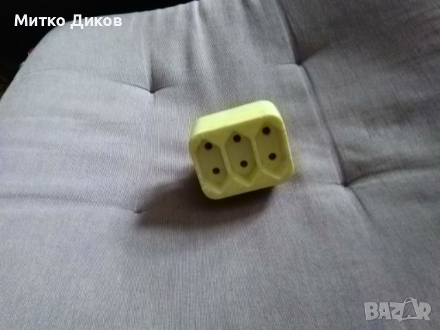 Разклонител  троен за три кабела три гнезда, снимка 2 - Ключове, контакти, щепсели - 44483132