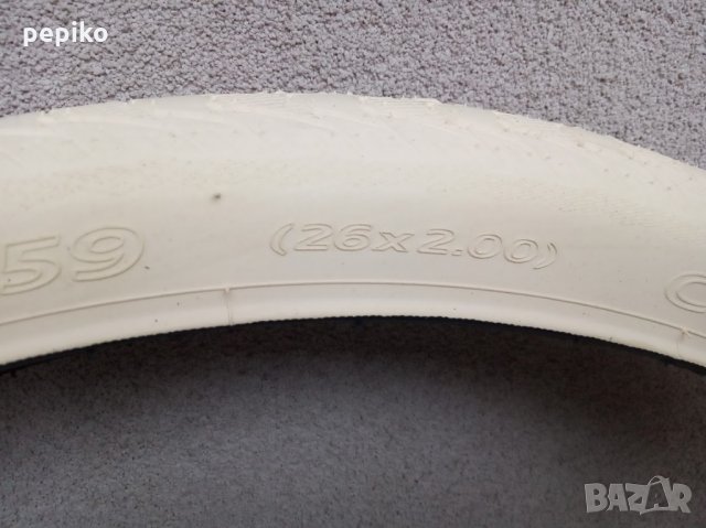 Продавам колела внос от Германия външни гуми CITYHOPPER CREMA 52-559 26 х 2,00 26 цола, снимка 5 - Части за велосипеди - 31388141