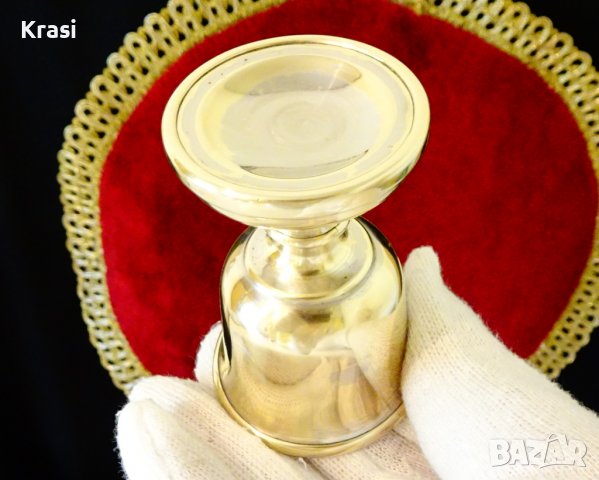 Месингова чаша за ракия с двойни стени, снимка 5 - Чаши - 38459972