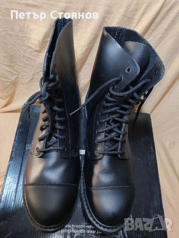 Здрави мъжки кубинки от естествена кожа Brandit р-р 47, снимка 5 - Мъжки боти - 52673887