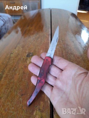 Стар джобен нож,ножче,ножка #140, снимка 4 - Други ценни предмети - 51911493