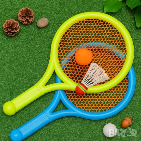 Тенис комплект с 2 ракетки, топче и перце - За забавления на открито, снимка 2 - Други - 52032685