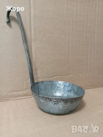 Старинен възрожденски меден черпак бакърен ямак, снимка 4 - Антикварни и старинни предмети - 48178217
