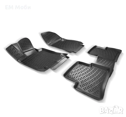 Гумени Стелки Rizline 3D тип Легени К-т 4 части за Skoda Kamiq 2019+