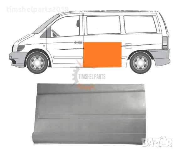 Ремонтен панел ( 74 см ) за Mercedes Vito W638 1996-2003 - Шофьорска страна