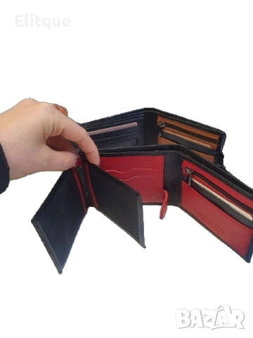 Стилно мъжко портмоне от естествена к., снимка 4 - Портфейли, портмонета - 52895602