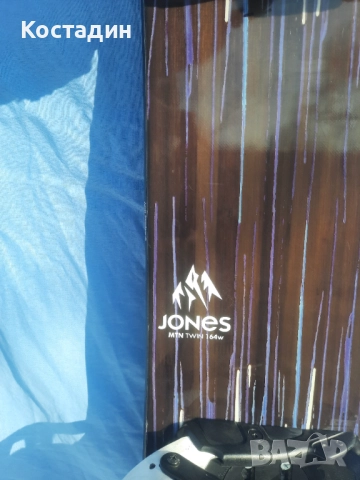 Сноуборд Jones MTN twin 164Wсм с автомати, снимка 4 - Зимни спортове - 52851427