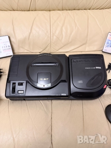SEGA Mega Drive + Mega-CD II | Пълен комплект | Кутия | Игри, снимка 4 - Други игри и конзоли - 52956573