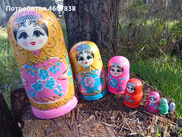 Матрьошки дървени 7 части 20 см