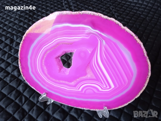 Голяма плочка от естествен ахат,скъпоценен камък за хармония и дълголетие,Родопи,Родопис,