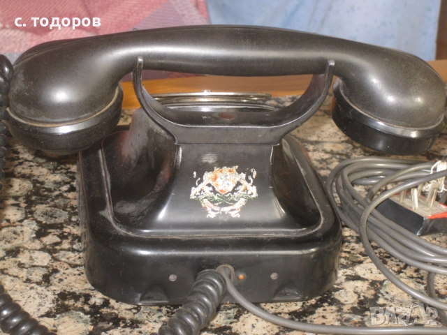 Стар телефон Siemens & Halske Царство България, царски герб, снимка 6 - Антикварни и старинни предмети - 52175226