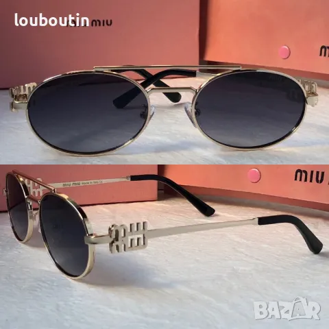 Miu 2024 дамски слънчеви очила елипса овални кръгли 4 цвята , снимка 4 - Слънчеви и диоптрични очила - 47769907