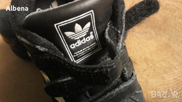 Adidas Размер EUR 21 / UK 5K детски естествена кожа 19-13-S, снимка 6 - Детски маратонки - 39567919