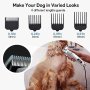 Нов комплект за подстригване на кучета акумулаторна самобръсначка тример , снимка 3