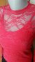 Розова блуза от дантела с подплата🍀❤S,M❤🍀арт.4224, снимка 3