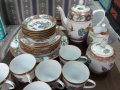 Сервиз от ръчно рисуван чаен костен порцелан, 22 части, Япония, снимка 3