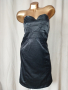 L Черна сатенена рокля с пайети , снимка 6