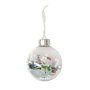 4257 Прозрачни коледни топки за елха с декорация Снежко, 3 броя, снимка 4