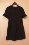Нова - 55% къса черна рокля Zara на копчета с волани S размер , снимка 5