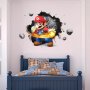 3D Супер Марио Super Mario Дупка в стена самозалепващ стикер лепенка за стена, снимка 5