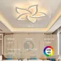Димируем LED таванна лампа – Бяла 5 глави 60 см., снимка 5