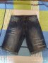 Къси дънчени панталонки М размер, висока талия, снимка 1