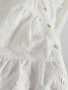 Нова разкошна елегнтна бяла къса рокля 100% памук памучна , снимка 6