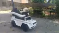 Детска кола за возене с родителски контрол Mercedes-Benz G350d в бял цвят, снимка 2