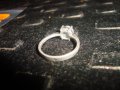 СРЕБЪРЕН НЕЖЕН АРТ ПРЪСТЕН СРЕБРО 925 с ФАСЕТИРАН ЦИРКОН 26218, снимка 8