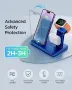 3 в 1 Нова стойка зарядно телефон слушалки часовник Магнитна станция iPhone Apple Watch AirPods, снимка 6