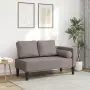 vidaXL Кушетка с възглавници, таупе, текстил, снимка 2
