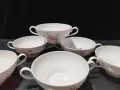 Стар немски порцелан розов фин порцелан купички , снимка 4
