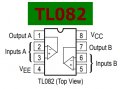 А 082 (TL082) - Бърз, двоен ОУ с полеви транзистори на входа за аудио приложения, снимка 2