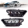 Комплект Full LED фарове с динамични мигачи за Mustang 2015 - 2017 с визията на 2024- S650, снимка 1