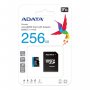 Флаш карта, Micro SDXC 256GB, UHS-I Class 10 + SD Adapter, Adata, SS300282