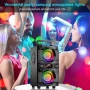 Преносим високоговорител SUPNIU с 60W мощен бас RGB осветление и Bluetooth 5.0, снимка 7