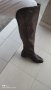 Дамски кожени ботуши над коляното н.37,38, снимка 1