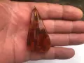 стара голяма, кехлибарена висулка, снимка 1