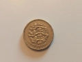 Монета 1997  Великобритания 1 pound (English 3 Lions) - Elizabeth II 3rd portrait , снимка 1