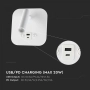 LED Аплик 8W С USB/PD Порт Бял Топло Бяла Светлина, снимка 4