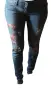 Страхотни дънки GUESS Starlet Skinny Low с флорален принт М размер , снимка 1